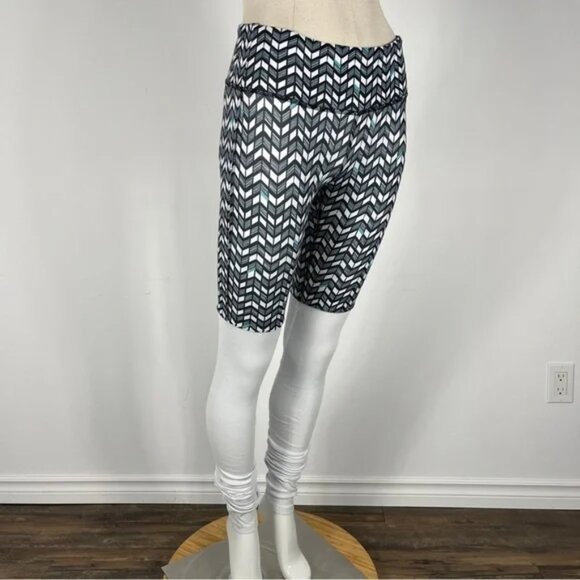 ALO Yoga Warrior 3 Goddess Leggings; S; HTF Geometric Print - Picture 3 of 14
